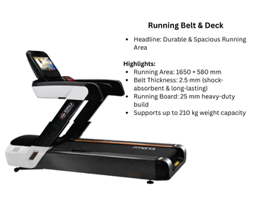 KB-X2 Commercial Treadmill with Touchscreen & 20° Incline – Kuppala Fitness