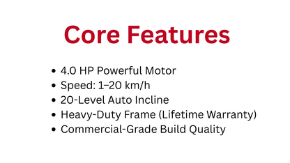 KB-X18 Commercial Treadmill 4.0HP – Power, Comfort & Durability